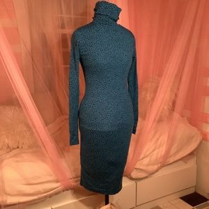 DVF Merino Turtleneck Dress